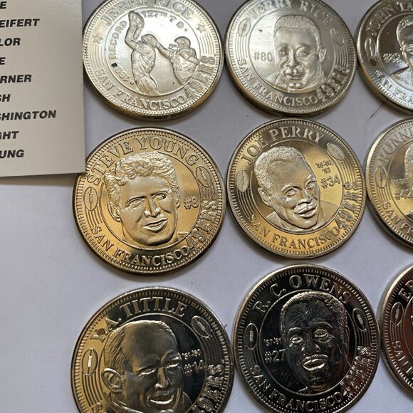 San Francisco 49ers then and now 1994-95 collectable coins 12 of 20 Lot #9 - Picture 10 of 12